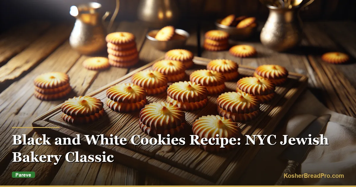 Receta de Galletas Blanco y Negro: Clásico de las Panaderías Judías de Nueva York