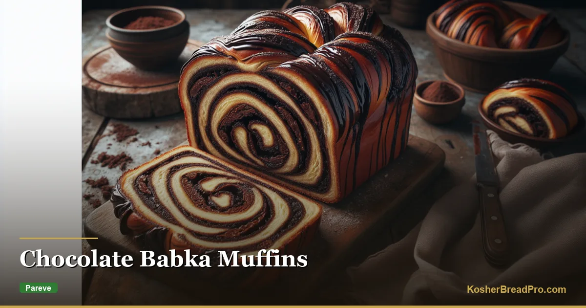 Muffins de Babka de Chocolate