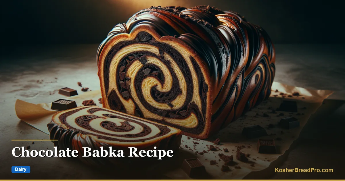 Receta de Babka de Chocolate — Rica y con Espirales