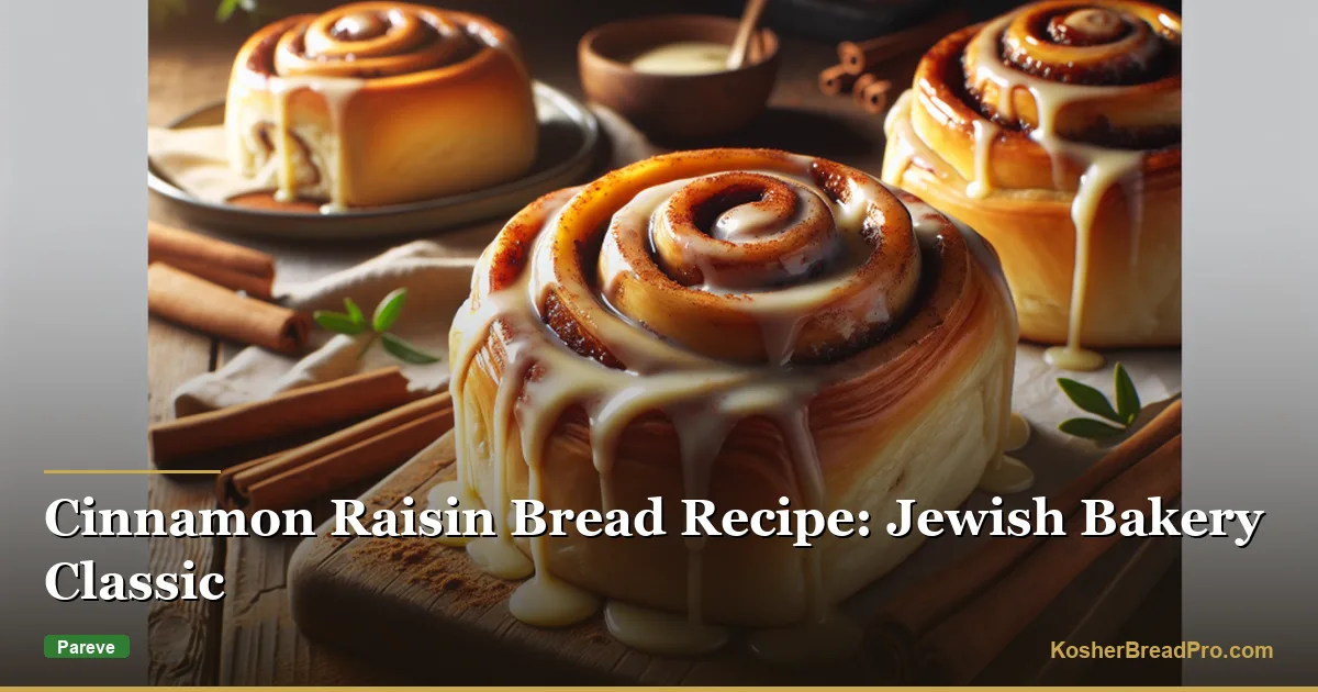 Receta de pan de canela con pasas: Clásico de panadería judía