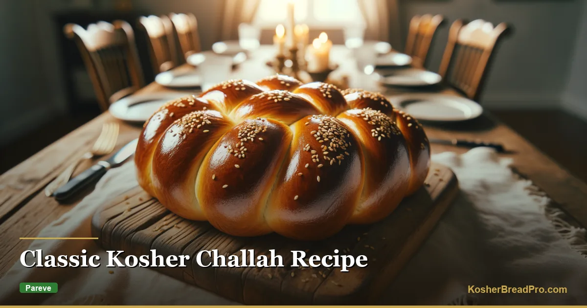 Receta clásica de challah kosher — El pan perfecto para Shabat