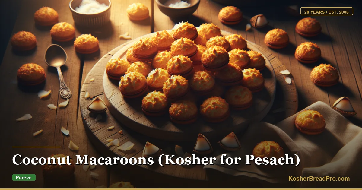 Macarrones de coco (Kosher para Pesach)