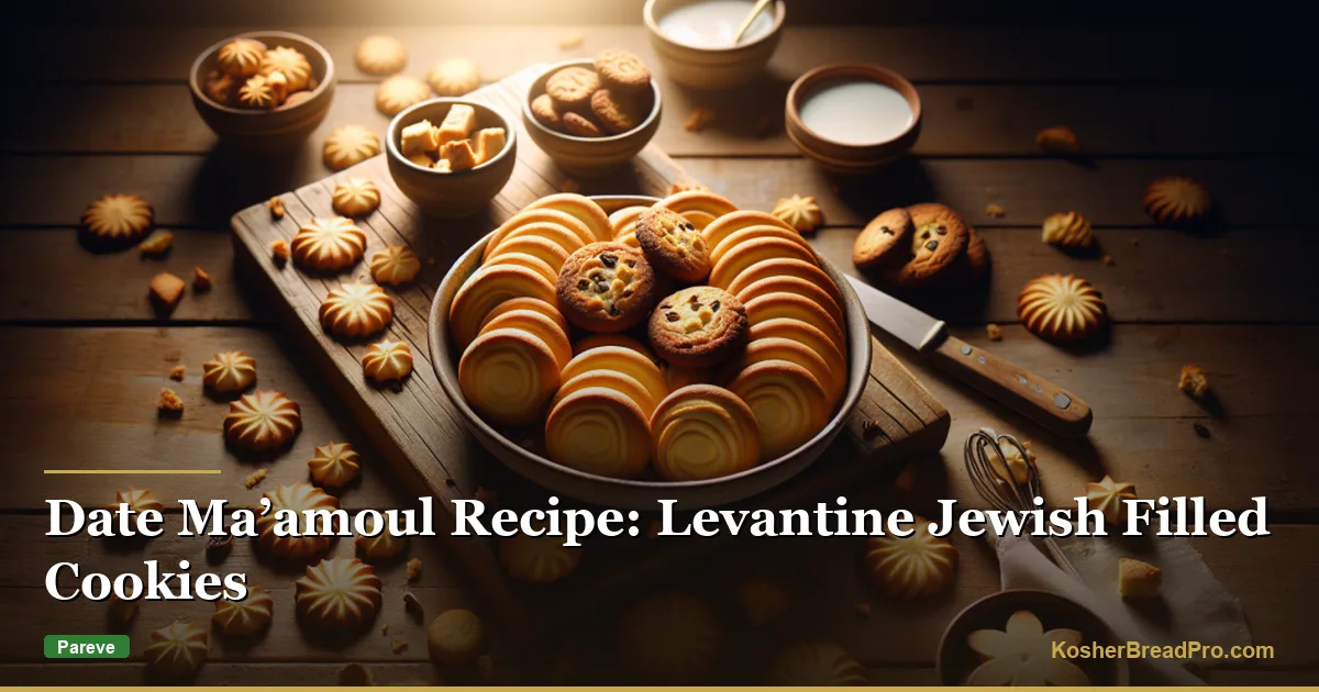 Receta de Ma'amoul de Dátiles: Galletas Rellenas Judías Levantinas