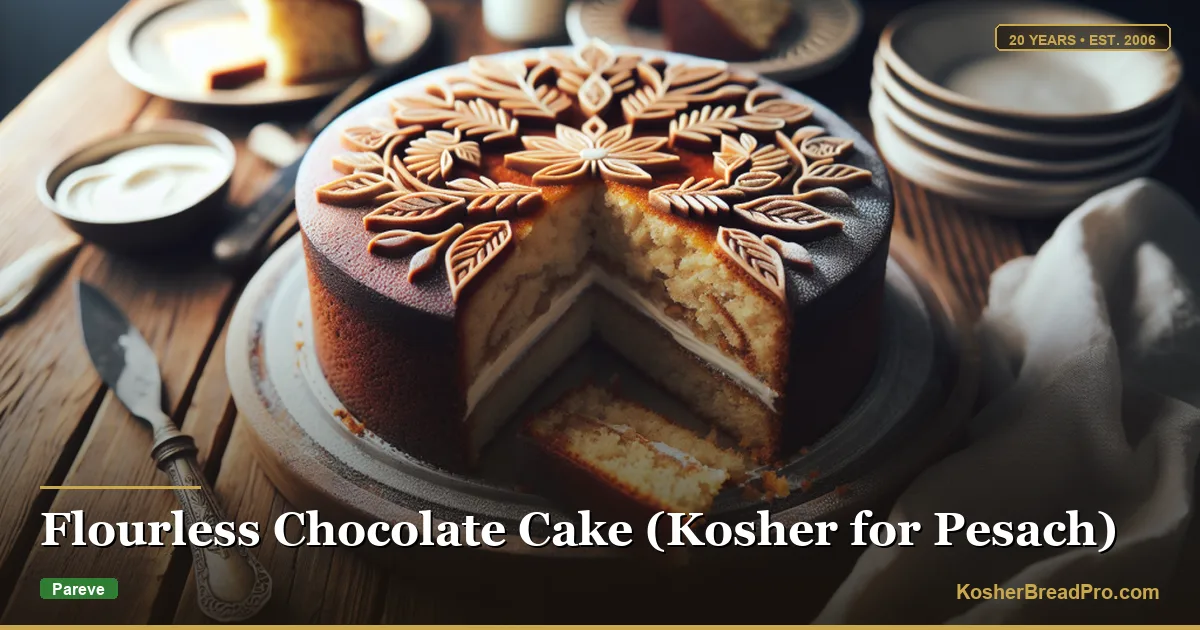 Torta de Chocolate sin Harina (Kosher para Pesach)
