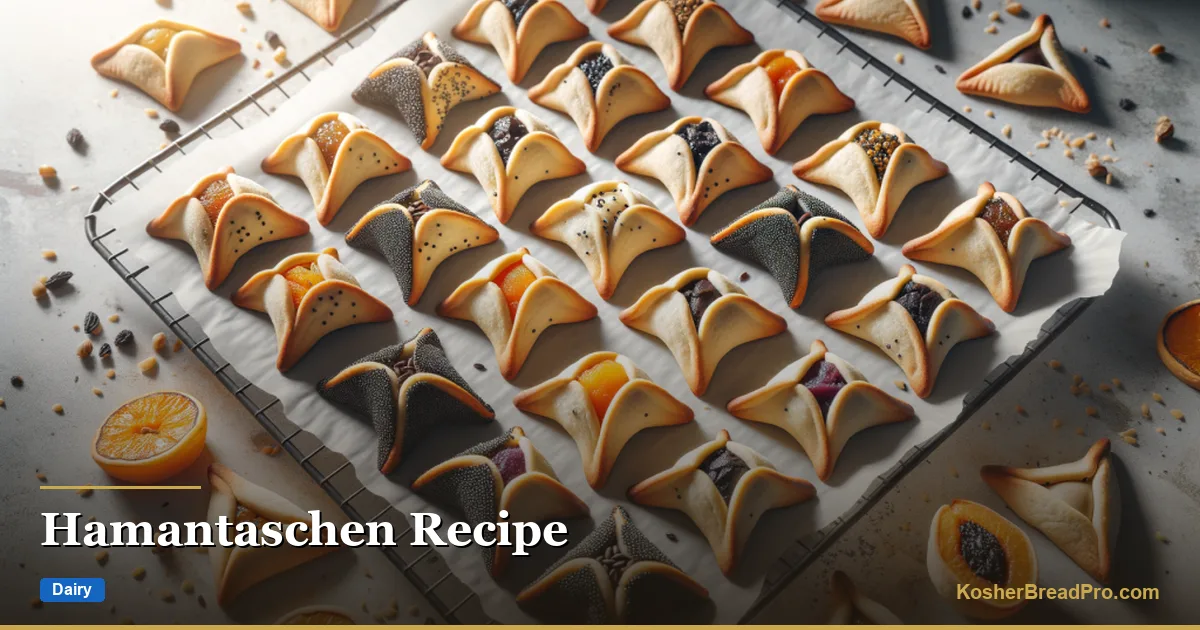 Receta de Hamantaschen — Las galletas clásicas de Purim que no se abren