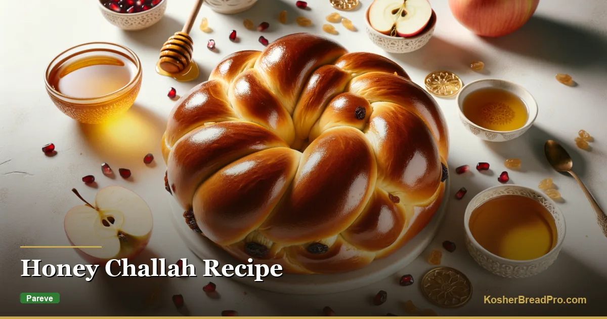 Receta de Jalá con Miel — Pan Redondo para Rosh Hashaná