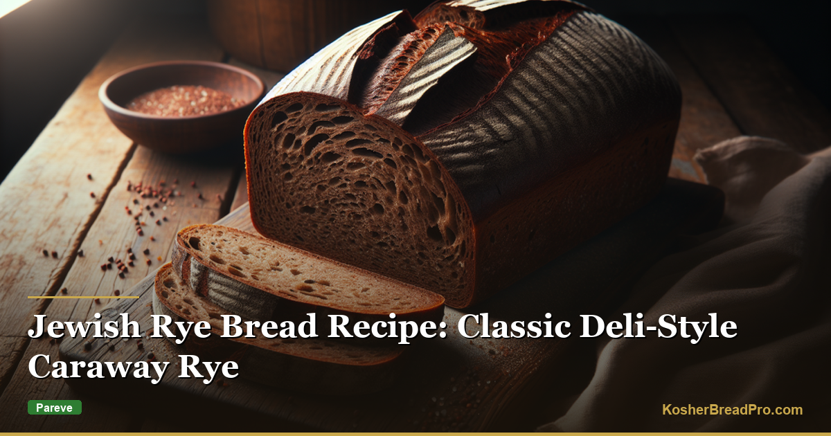Recette de pain de seigle juif : Seigle classique de style déli avec carvi