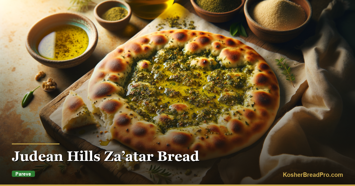 Recette du pain au za’atar des collines judéennes