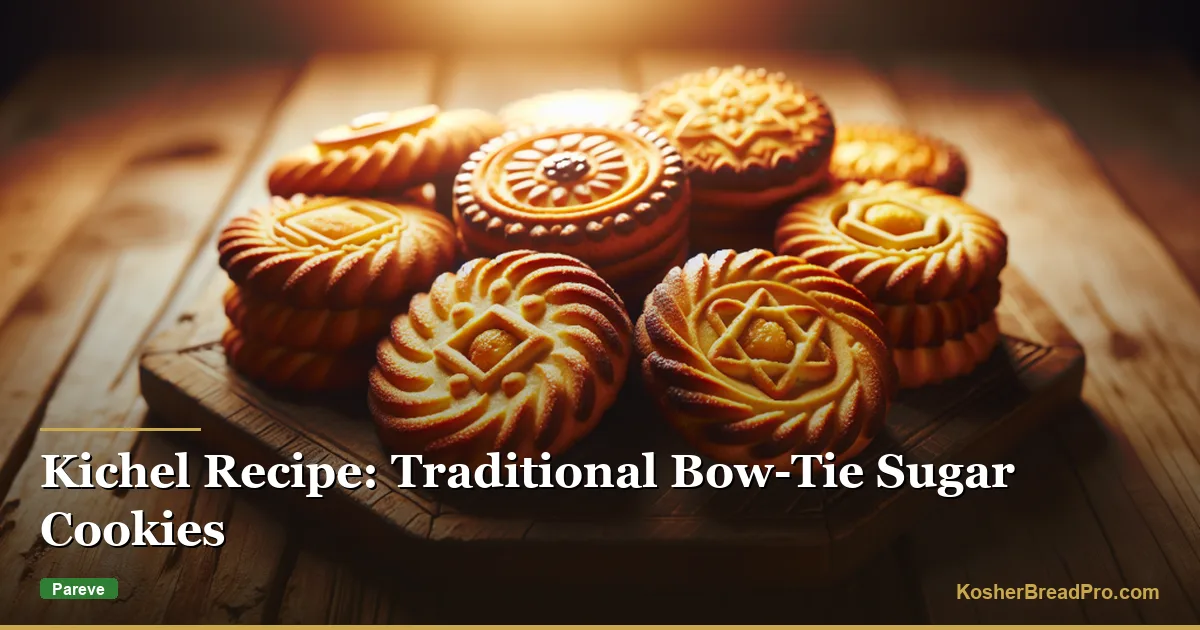Receta de Kichel: Galletas tradicionales de azúcar en forma de moño