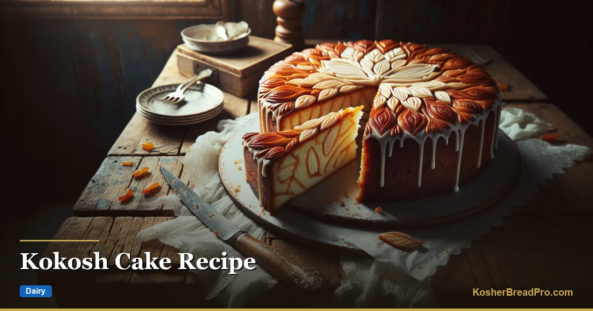Receta de Kokosh Cake — Rollo de Chocolate Judío Húngaro
