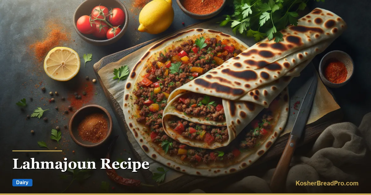 Receta de Lahmajoun — Pan plano de carne crujiente del Medio Oriente