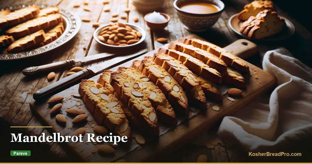 Receta de Mandelbrot — Biscotti judío clásico de almendras