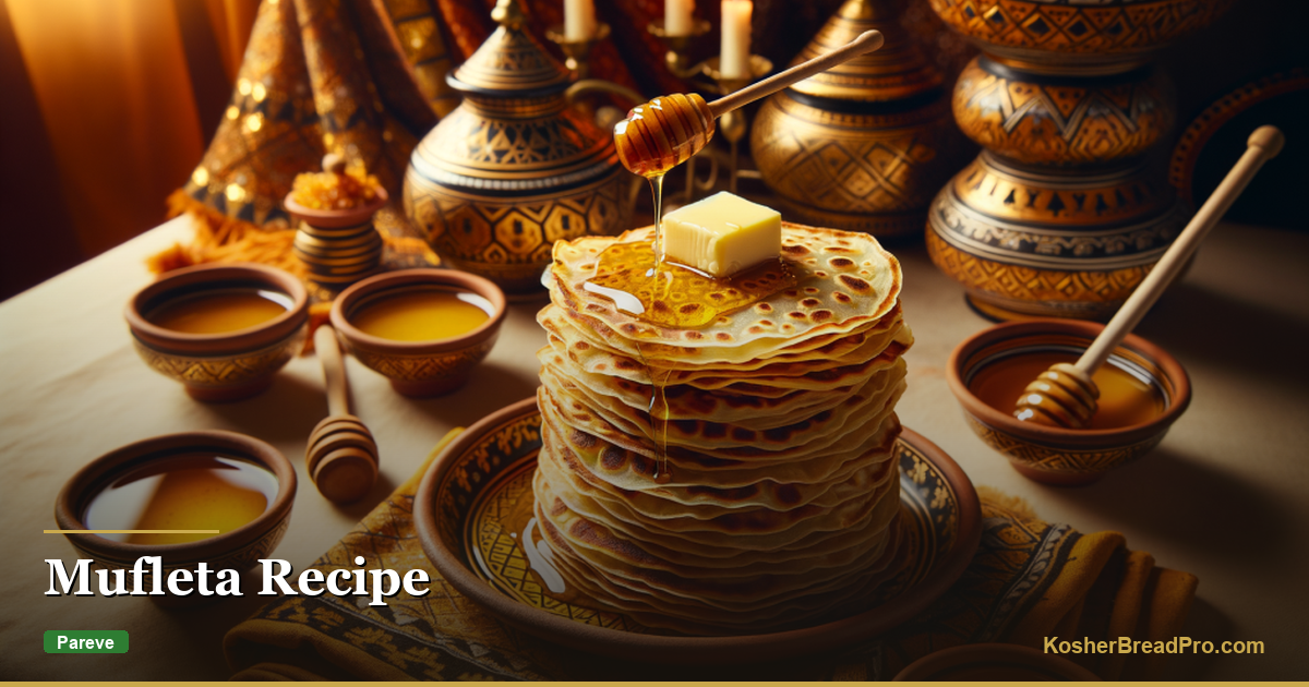 Recette de Mufleta — Pain Plat de Célébration de Mimouna Marocain