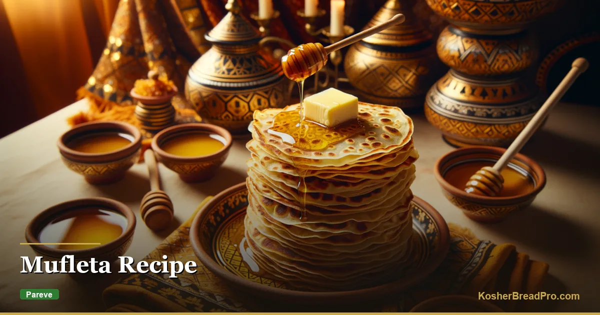 Receta de Mufleta — Pan plano marroquí para la celebración de Mimuna