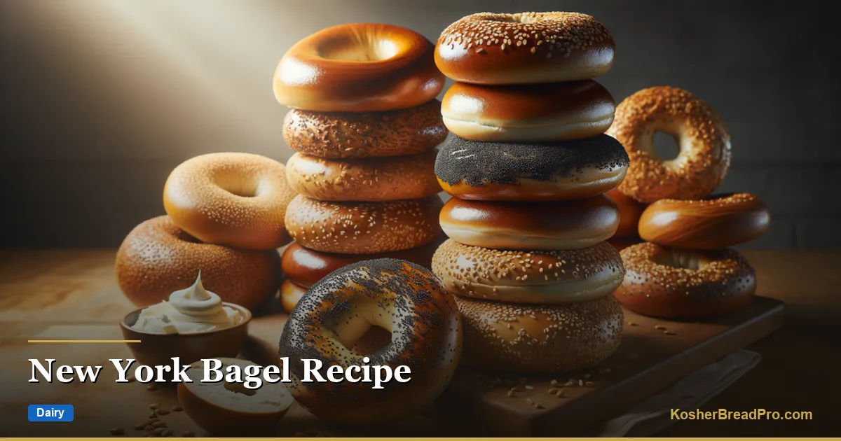 Receta de bagel de Nueva York — Hervido, masticable y perfectamente kosher