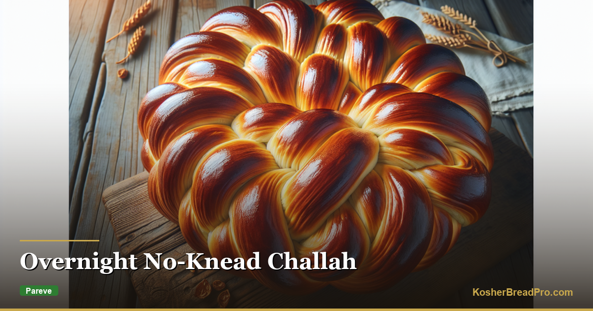 Challah sans pétrissage pour la nuit