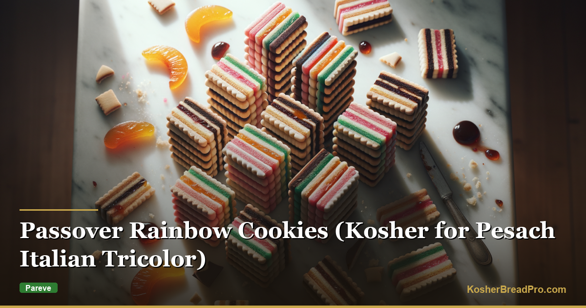 Biscuits Arc-en-ciel de Pessah (Tricolore Italien)