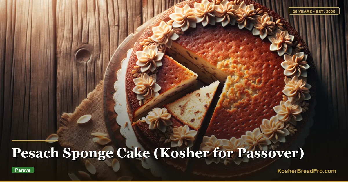Bizcocho de Pesach (Apto para Pésaj)