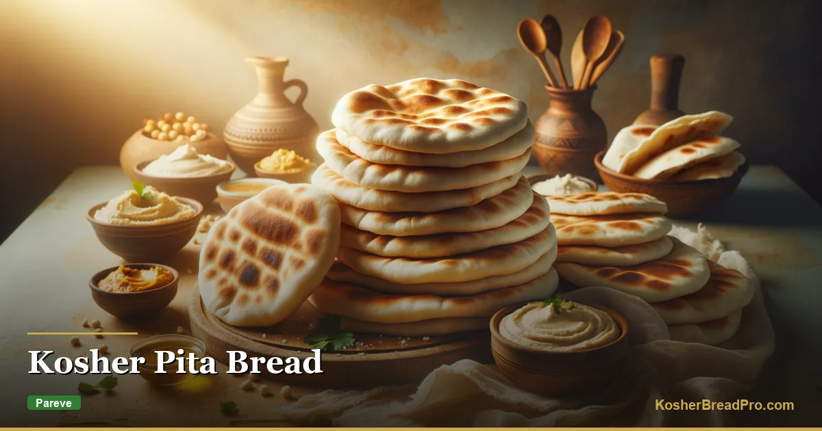 Pita kosher — Receta de pan plano israelí esponjoso hecho en casa