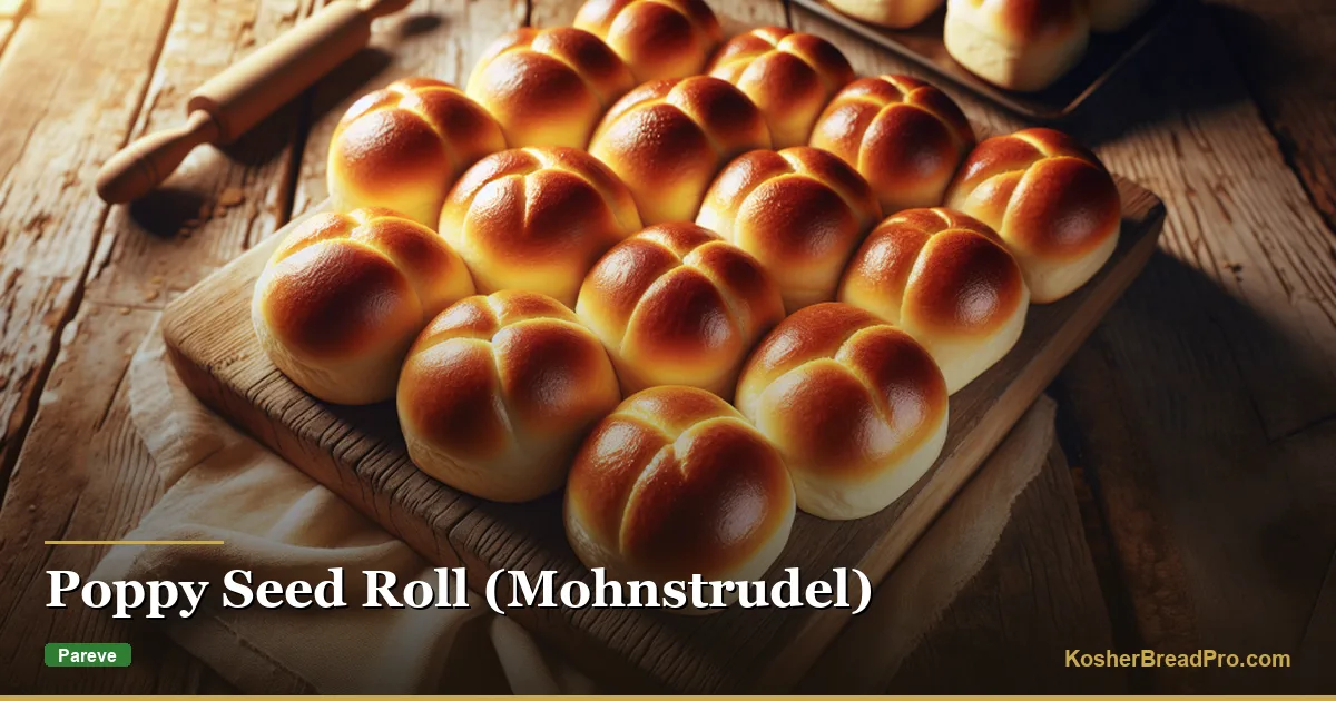 Rollo de semillas de amapola (Mohnstrudel)