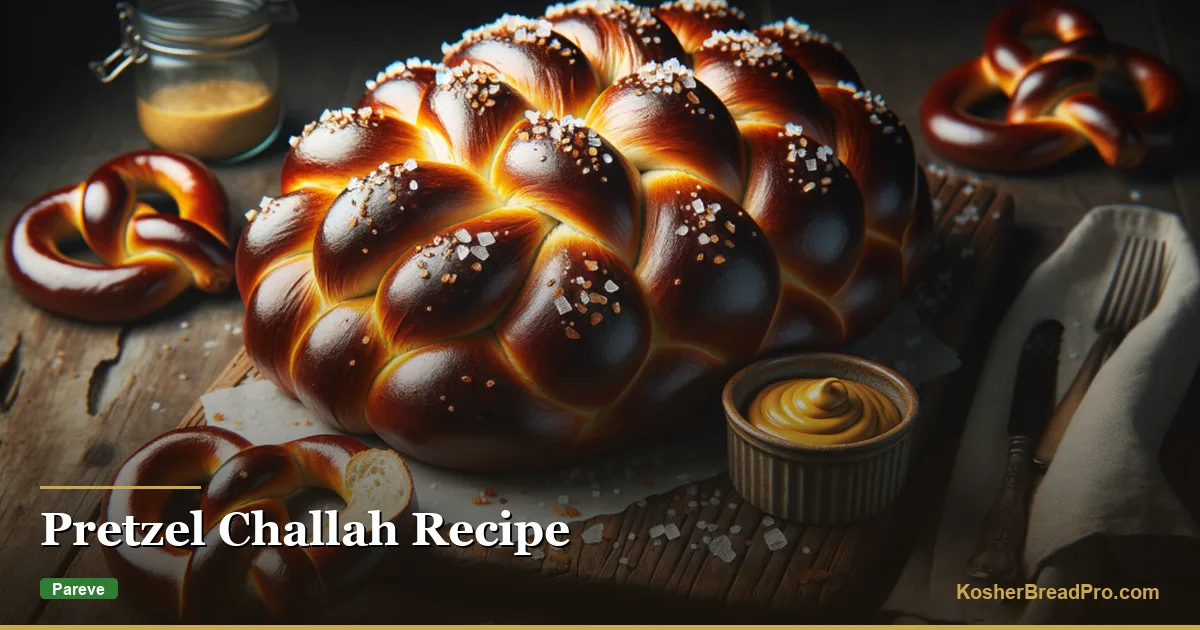 Receta de Pretzel Challah — Oscura, Salada y Trenzada a la Perfección