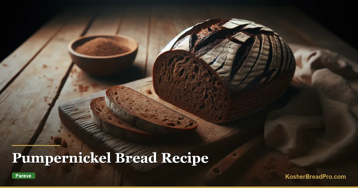 Receta de pan pumpernickel — Pan de centeno judío oscuro