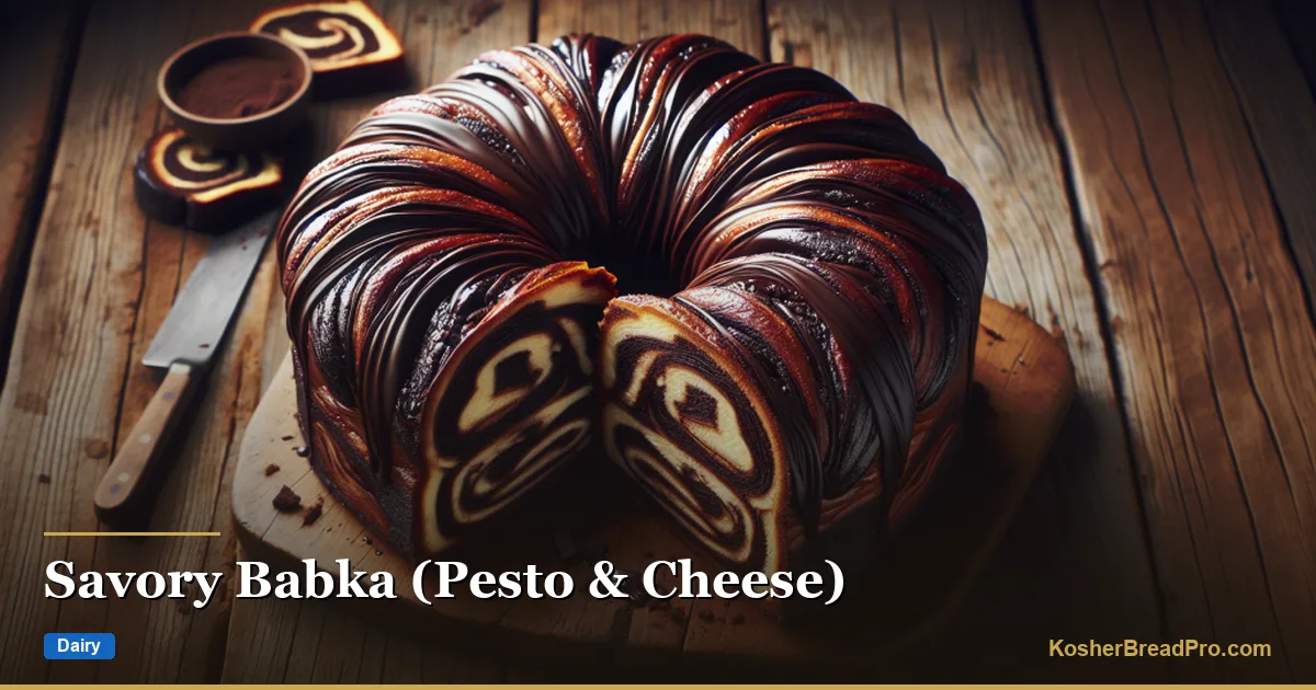 Babka salada (pesto y queso)