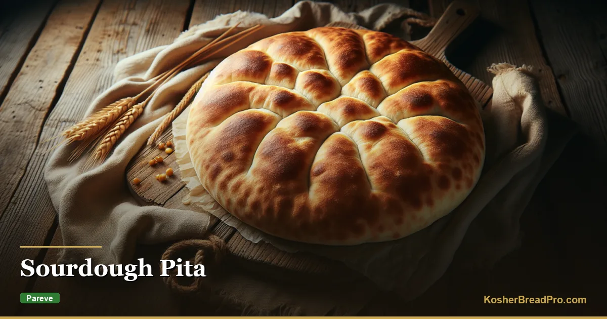 Pita de masa madre