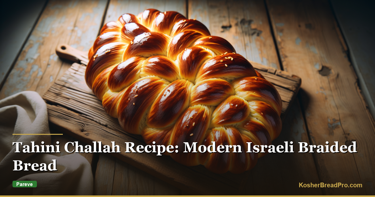Recette de Challah au Tahini : Pain Braidé Israélien Moderne