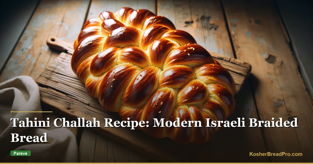 Receta de Challah con Tahini: Pan Trenzado Israelí Moderno