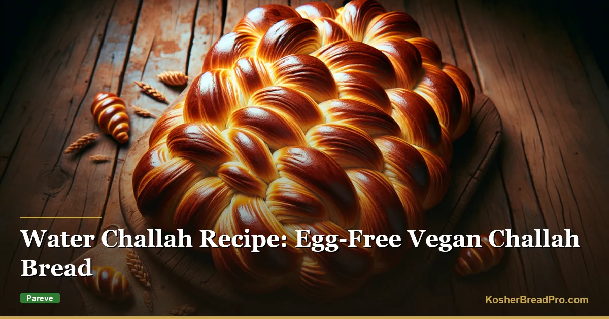 Receta de challah de agua: pan challah vegano sin huevo