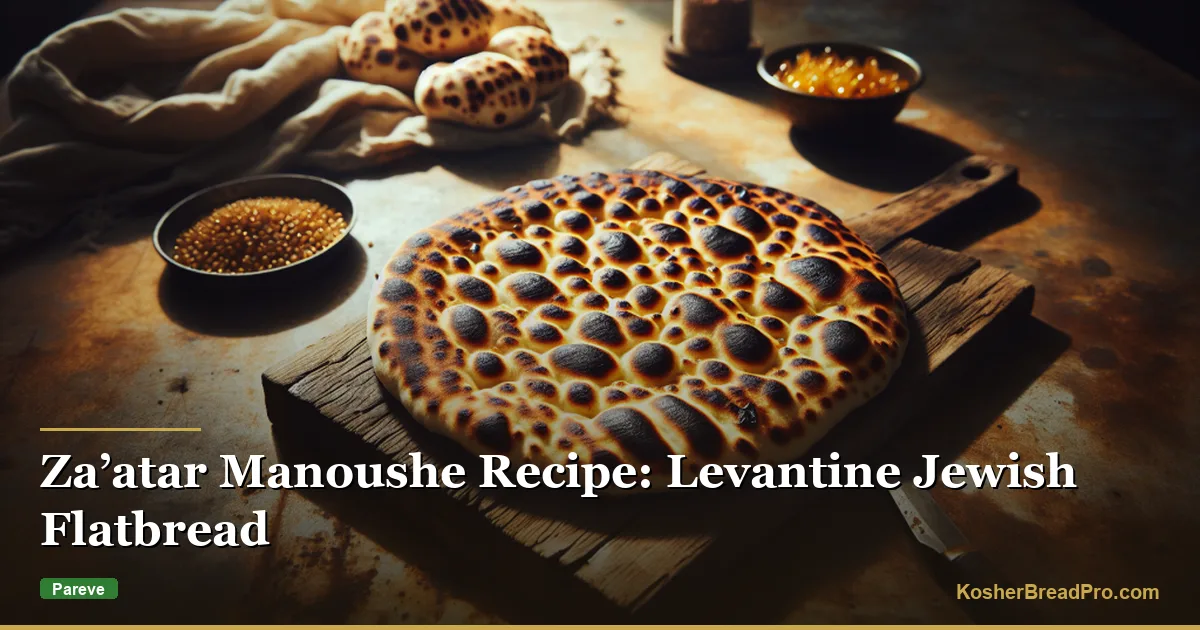 Receta de Manoushe con Za'atar: Pan Plano Judío Levantino