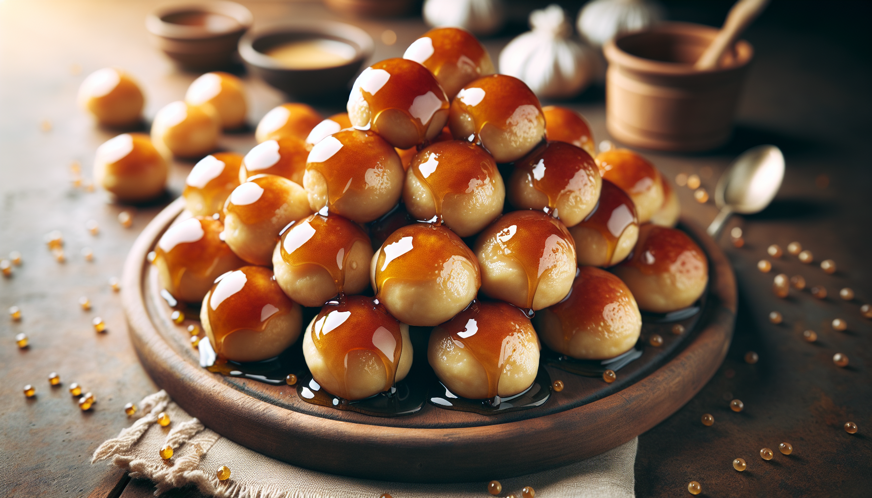 Teiglach (Boules de pâte au miel)