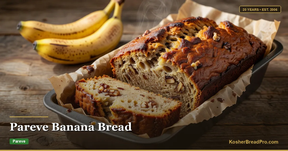 Banana Bread (Pareve, Kosher)