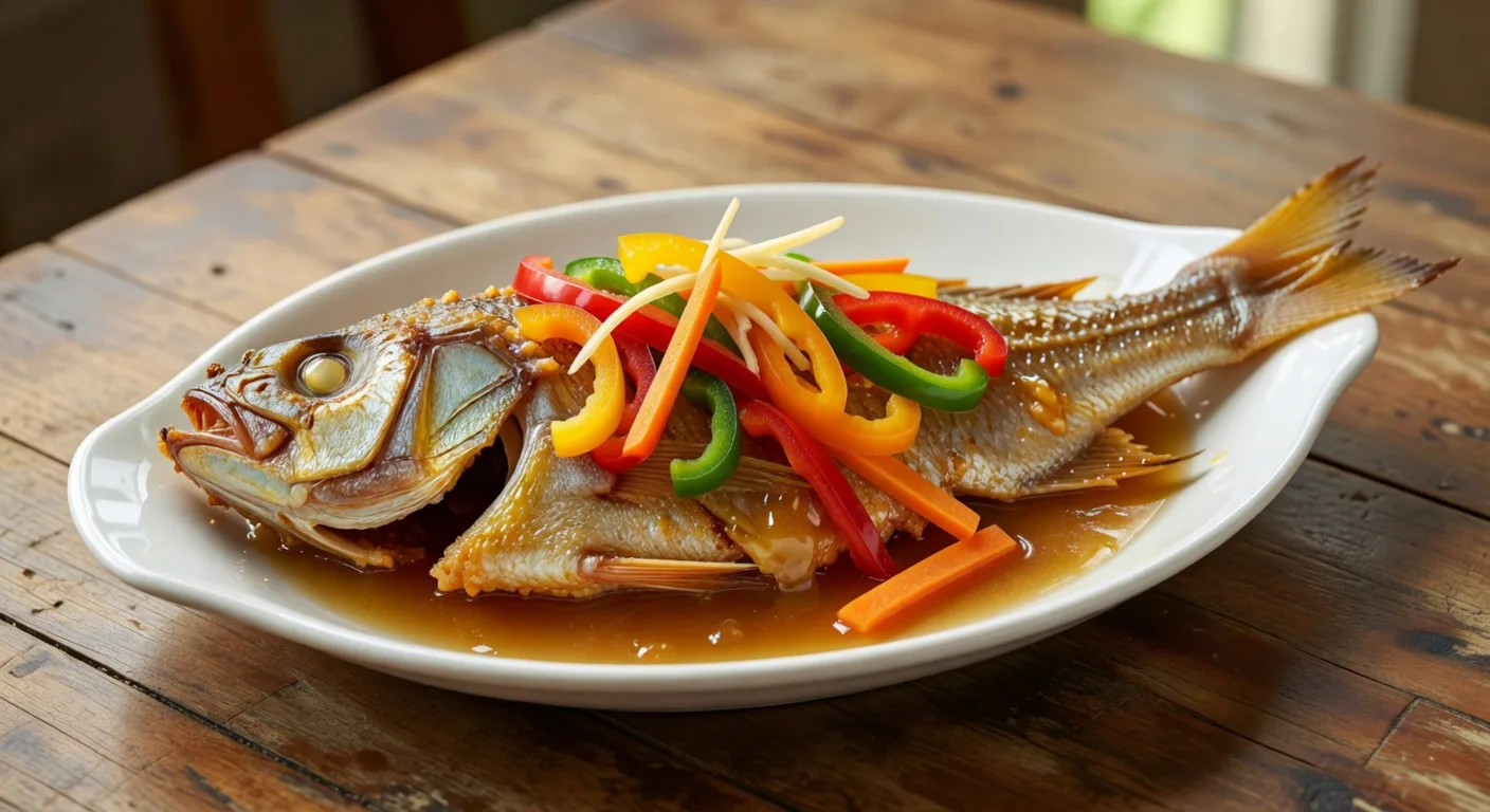 Kosher Bangus Escabeche (Leche de Pez Agridulce)