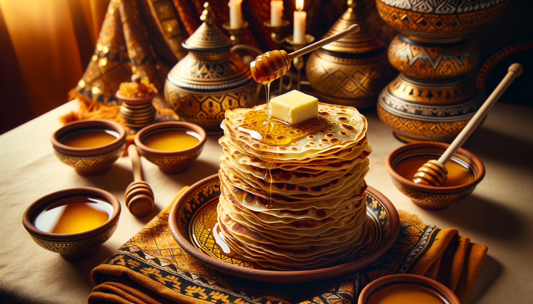 Recette de Mufleta — Pain Plat de la Célébration de Mimouna Marocaine