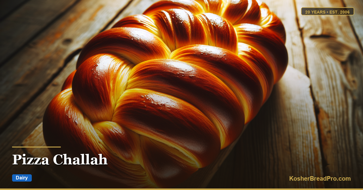 Pizza Challah — Savory Topped Shabbat Bread