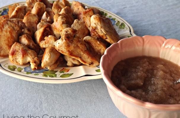 Brined Chicken Breast with Sautéed Onion Dipping Sauce