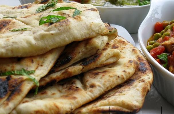 Mint, Fennel and Garlic Naan