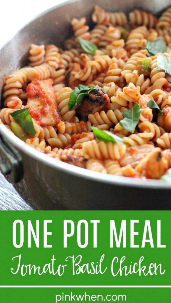 Easy Tomato Basil Chicken – One Pot Meal