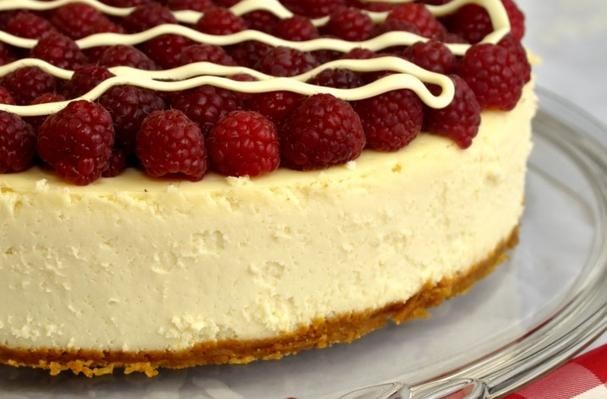 White Chocolate Cheesecake With Raspberries