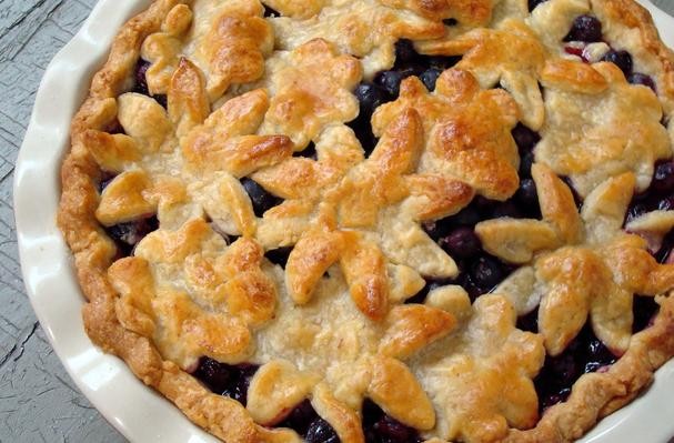 Blueberry Pie With Sweet Almond Crust