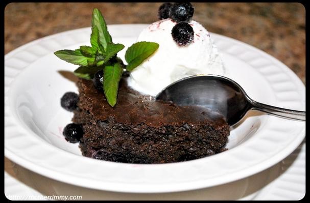 Whole Wheat Blueberry Brownies