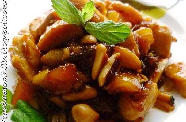 Citrus Chicken With Apricot, Peanuts & Mint
