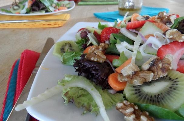 Spring Salad with Walnut Vinaigrette