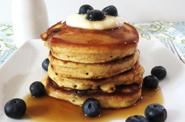 Healthy Blueberry Lemon Pancakes