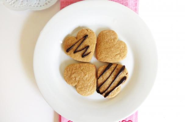 Heart Shape Peanut Butter Coookies