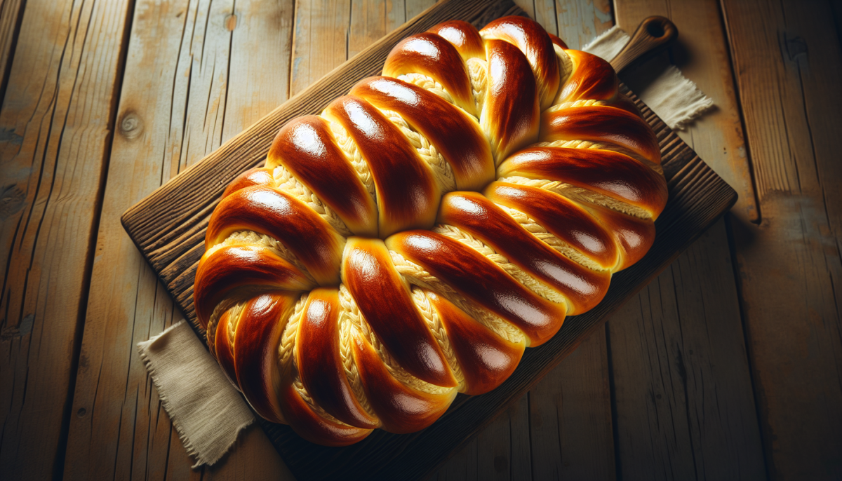 Savory challah stuffing with herbs and vegetables