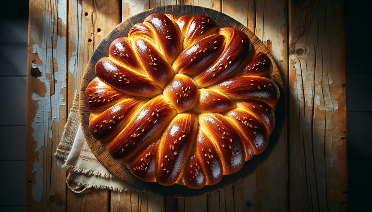 Everything bagel seasoned challah bread