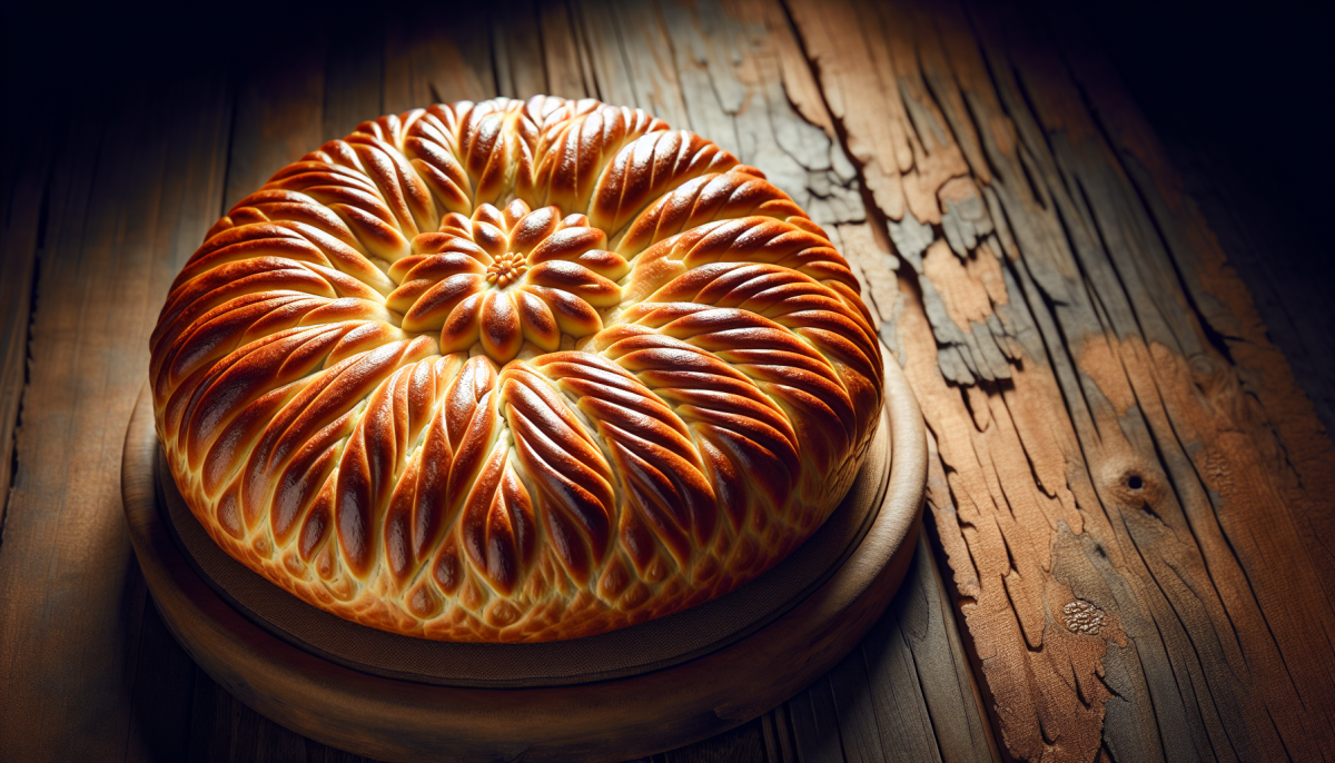 Diamond-shaped Iraqi samoon bread with sesame seeds